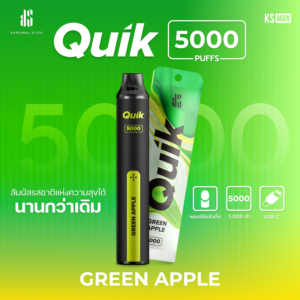 KS Quik 5000 กลิ่นแอปเปิ้ลเขียว