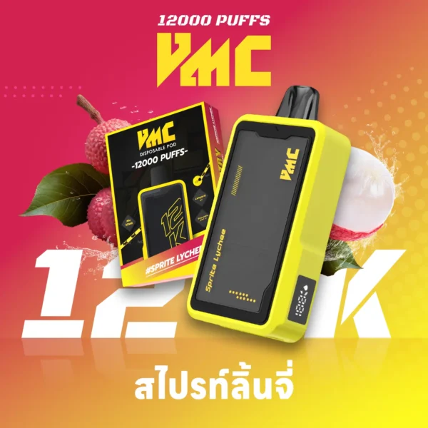 VMC 12000 Puffs กลิ่น Sprite Lychee